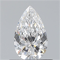 Natural Diamond 0.50 Carats, Pear with  Cut, D Color, VVS1 Clarity and Certified by GIA