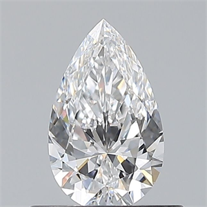 Picture of Natural Diamond 0.50 Carats, Pear with  Cut, D Color, VVS1 Clarity and Certified by GIA
