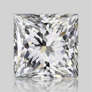 Picture of Natural Diamond 0.80 Carats, Princess with  Cut, F Color, VS2 Clarity and Certified by GIA