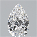 Natural Diamond 0.70 Carats, Pear with  Cut, D Color, VVS2 Clarity and Certified by GIA