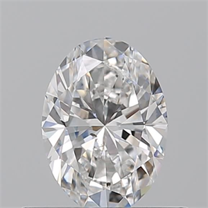 Picture of Natural Diamond 0.51 Carats, Oval with  Cut, F Color, SI1 Clarity and Certified by GIA