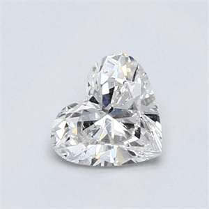 Picture of 0.61 Carats, Heart Diamond with Very Good Cut, F Color, VS2 Clarity and Certified By EGL