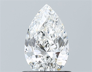 Picture of Natural Diamond 0.71 Carats, Pear with  Cut, E Color, VS1 Clarity and Certified by GIA