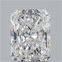 Natural Diamond 0.90 Carats, Radiant with  Cut, D Color, SI1 Clarity and Certified by GIA