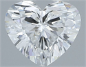 Natural Diamond 0.31 Carats, Heart with  Cut, E Color, VVS1 Clarity and Certified by GIA