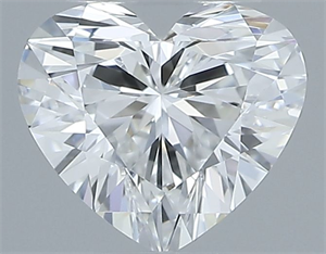 Picture of Natural Diamond 0.31 Carats, Heart with  Cut, E Color, VVS1 Clarity and Certified by GIA