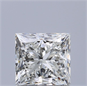 Natural Diamond 0.81 Carats, Princess with  Cut, F Color, IF Clarity and Certified by IGI