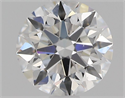 Natural Diamond 0.90 Carats, Round with Excellent Cut, E Color, SI1 Clarity and Certified by GIA