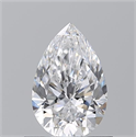 Natural Diamond 0.75 Carats, Pear with  Cut, D Color, VS2 Clarity and Certified by GIA