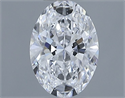 Natural Diamond 0.70 Carats, Oval with  Cut, D Color, VS2 Clarity and Certified by GIA