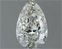 Natural Diamond 0.50 Carats, Pear with  Cut, J Color, VVS2 Clarity and Certified by IGI