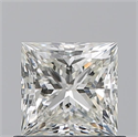 Natural Diamond 0.82 Carats, Princess with  Cut, J Color, VVS1 Clarity and Certified by GIA