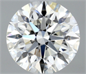 Natural Diamond 0.57 Carats, Round with Excellent Cut, G Color, VS1 Clarity and Certified by GIA