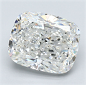 Natural Diamond 3.56 Carats, Cushion with  Cut, G Color, VVS2 Clarity and Certified by GIA