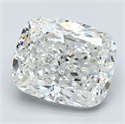 Natural Diamond 3.56 Carats, Cushion with  Cut, G Color, VVS2 Clarity and Certified by GIA