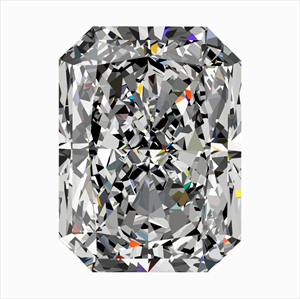 Picture of Natural Diamond 0.43 Carats, Radiant with  Cut, G Color, SI2 Clarity and Certified by GIA