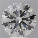 Lab Grown Diamond 6.03 Carats, Round with Excellent Cut, E Color, VVS2 Clarity and Certified by IGI