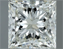 Natural Diamond 1.00 Carats, Princess with  Cut, I Color, IF Clarity and Certified by IGI