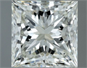 Natural Diamond 1.00 Carats, Princess with  Cut, I Color, IF Clarity and Certified by IGI