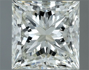 Picture of Natural Diamond 1.00 Carats, Princess with  Cut, I Color, IF Clarity and Certified by IGI