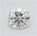 Lab Grown Diamond 1.02 Carats, Round with Ideal Cut, D Color, SI1 Clarity and Certified by IGI