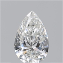 Natural Diamond 0.51 Carats, Pear with  Cut, G Color, VS2 Clarity and Certified by GIA
