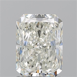 Picture of Natural Diamond 1.51 Carats, Radiant with  Cut, J Color, VS2 Clarity and Certified by GIA