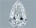 Diamante Natural 0.70 quilates, De pera , Color D, claridad SI2 y certificado HRD