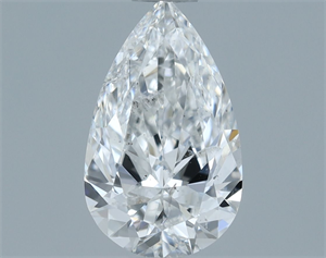 Foto Diamante Natural 0.70 quilates, De pera , Color D, claridad SI2 y certificado HRD de