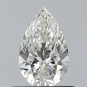 Picture of Natural Diamond 0.60 Carats, Pear with  Cut, H Color, VVS1 Clarity and Certified by GIA