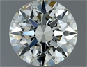 Natural Diamond 0.54 Carats, Round with Excellent Cut, L Color, SI1 Clarity and Certified by GIA