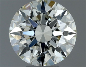 Picture of Natural Diamond 0.54 Carats, Round with Excellent Cut, L Color, SI1 Clarity and Certified by GIA