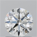 Natural Diamond 1.01 Carats, Round with Excellent Cut, I Color, SI1 Clarity and Certified by GIA