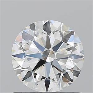 Picture of Natural Diamond 1.01 Carats, Round with Excellent Cut, I Color, SI1 Clarity and Certified by GIA