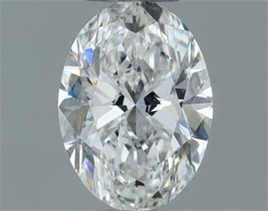 Foto Diamante Natural 0.50 quilates, Ovalado , Color F, claridad SI2 y certificado GIA de