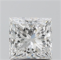 Natural Diamond 1.20 Carats, Princess with  Cut, F Color, VVS2 Clarity and Certified by GIA
