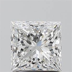 Picture of Natural Diamond 1.20 Carats, Princess with  Cut, F Color, VVS2 Clarity and Certified by GIA