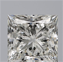 Natural Diamond 0.83 Carats, Princess with  Cut, H Color, VS2 Clarity and Certified by GIA