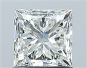 Natural Diamond 1.00 Carats, Princess with  Cut, G Color, VVS2 Clarity and Certified by IGI