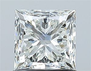 Picture of Natural Diamond 1.00 Carats, Princess with  Cut, G Color, VVS2 Clarity and Certified by IGI