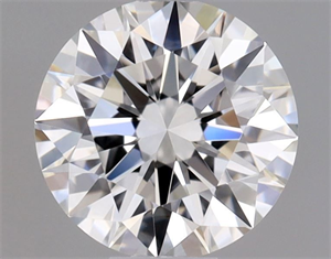 Picture of Natural Diamond 0.41 Carats, Round with Excellent Cut, F Color, IF Clarity and Certified by GIA