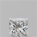 Diamante Natural 0.50 quilates, Princesa , Color E, claridad VVS1 y certificado GIA