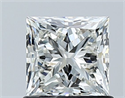Natural Diamond 1.01 Carats, Princess with  Cut, I Color, VVS1 Clarity and Certified by GIA