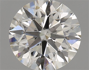 Picture of Natural Diamond 0.80 Carats, Round with Excellent Cut, J Color, VS2 Clarity and Certified by GIA