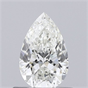Natural Diamond 0.51 Carats, Pear with  Cut, I Color, SI1 Clarity and Certified by GIA