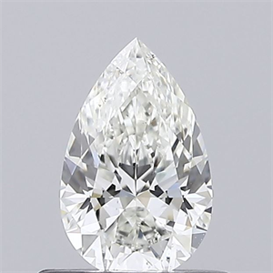 Picture of Natural Diamond 0.51 Carats, Pear with  Cut, I Color, SI1 Clarity and Certified by GIA