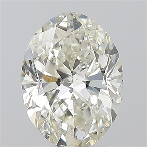 Picture of Natural Diamond 2.01 Carats, Oval with  Cut, K Color, SI2 Clarity and Certified by GIA