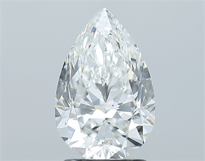 Foto Diamante Natural 2.02 quilates, De pera , Color F, claridad SI1 y certificado GIA de