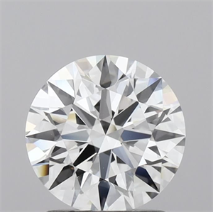 Picture of Lab Grown Diamond 1.43 Carats, Round with Ideal Cut, D Color, VVS2 Clarity and Certified by IGI