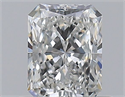 Natural Diamond 0.50 Carats, Radiant with  Cut, E Color, VVS1 Clarity and Certified by GIA